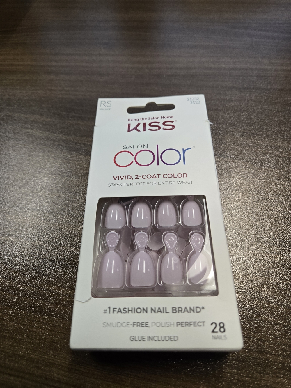 Kiss Salon Color Press-On Nails in Pale Lavender